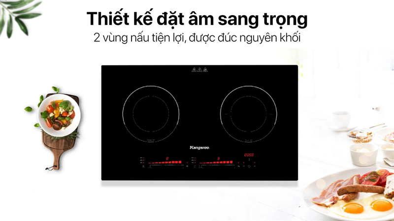 Bếp điện từ đôi Kangaroo kg865I - Hàng chính hãng