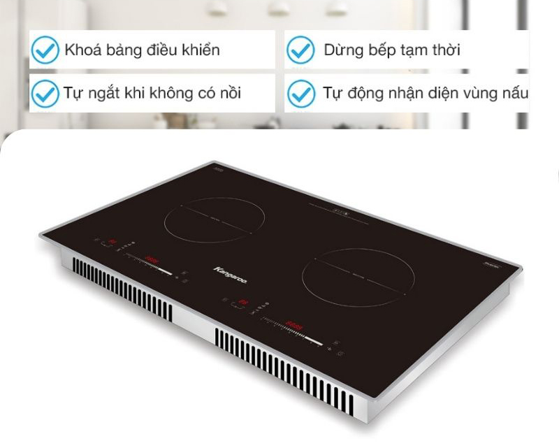 Bếp điện từ đôi Kangaroo KG868I - Hàng chính hãng