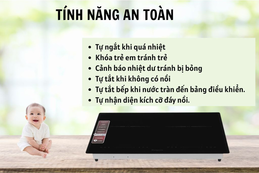 Bếp điện từ đôi Kangaroo KGIC44D1T - Hàng chính hãng