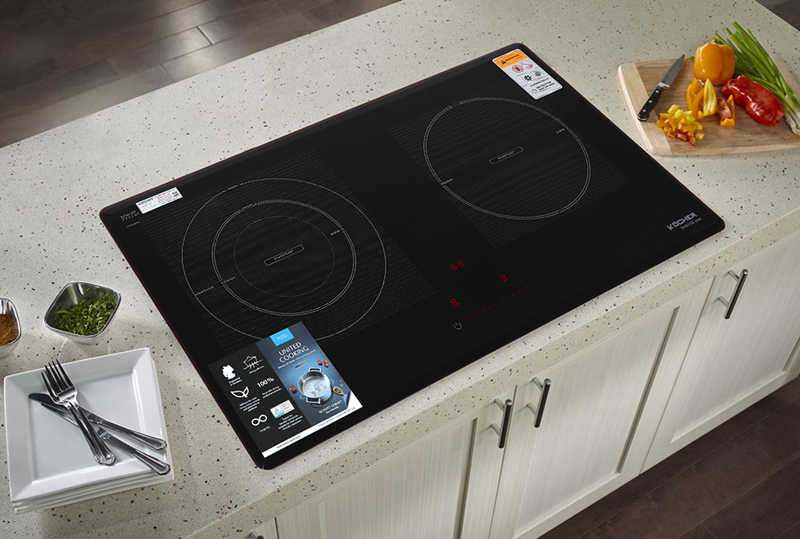 Bếp điện từ đôi Kocher DI801GE IPLUS  - Hàng chính hãng