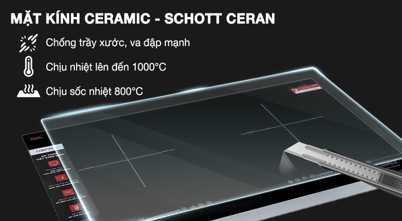 Bếp điện từ đôi Hafele HC-I7325B  - Hàng chính hãng