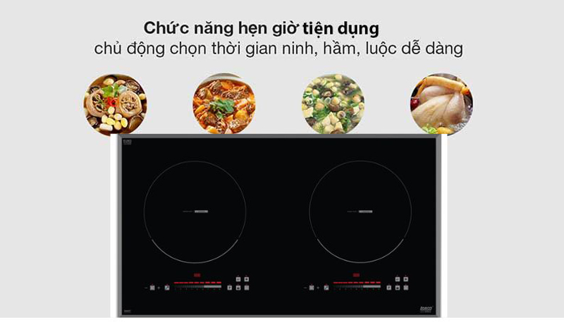Bếp điện từ đôi Lorca LCI-886G - Hàng chính hãng