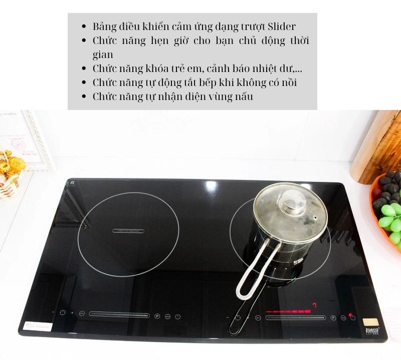 Bếp điện từ đôi Lorca LCI-886 PLUS - Hàng chính hãng