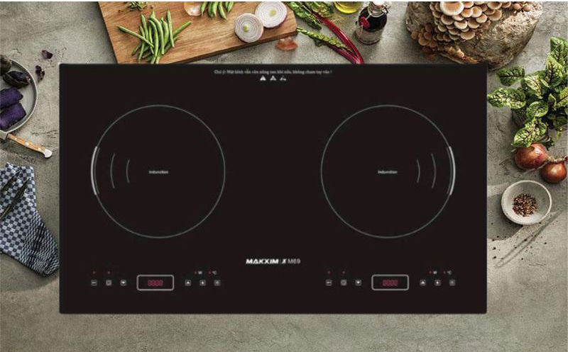 Bếp điện từ đôi Makxim XSMART-M69 - Hàng chính hãng
