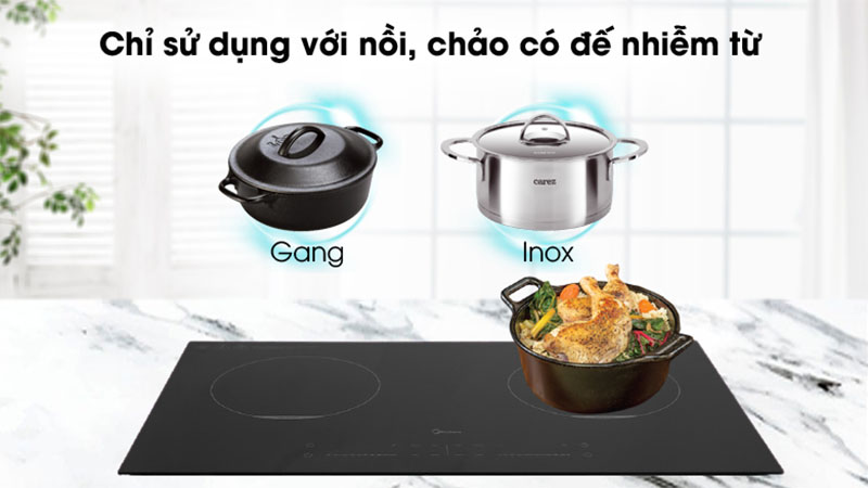 Bếp điện từ đôi Midea MC-ID 3523 - Hàng chính hãng