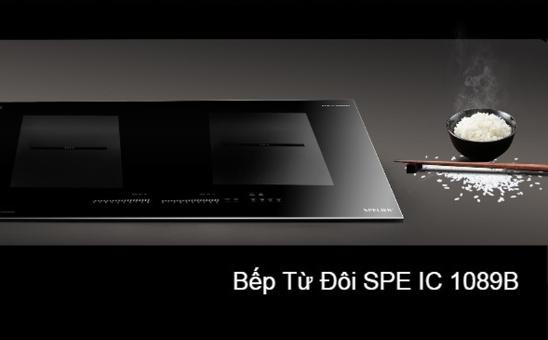 Bếp điện từ đôi Spelier IC1089B - Hàng chính hãng
