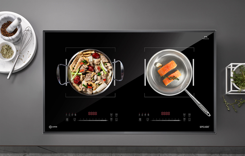 Bếp điện từ đôi Spelier SPM-528I PLUS - Hàng chính hãng