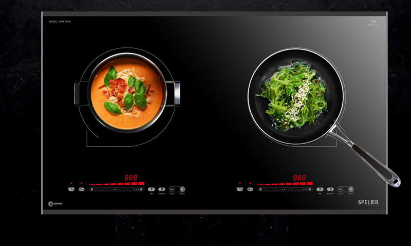 Bếp điện từ đôi Spelier SPM-730K - Hàng chính hãng