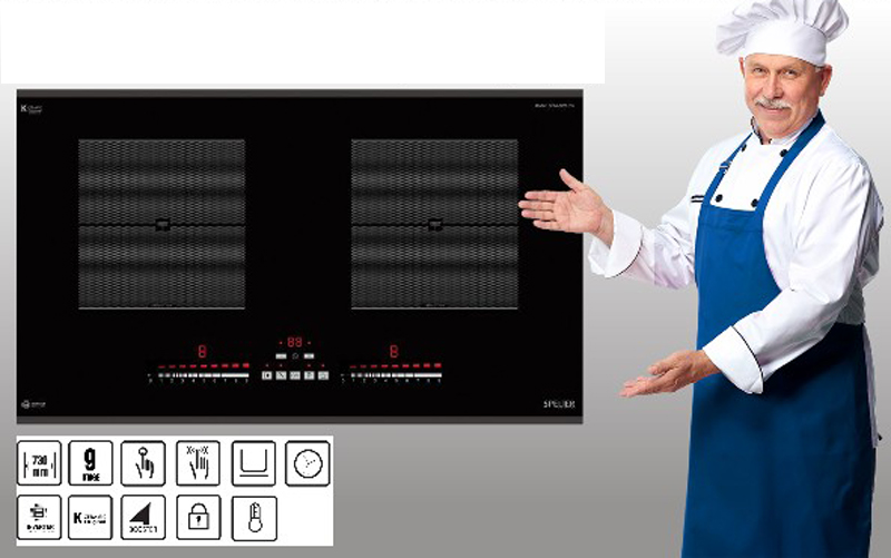 Bếp điện từ đôi Spelier SPM–828I PLUS - Hàng chính hãng