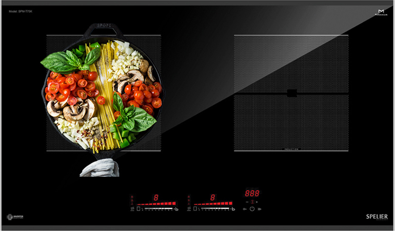 Bếp điện từ đôi Spelier SPM-T75K - Hàng chính hãng