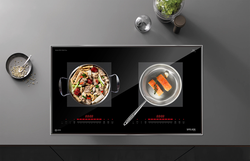 Bếp điện từ đôi Spelier SPM-T88K PLUS - Hàng chính hãng