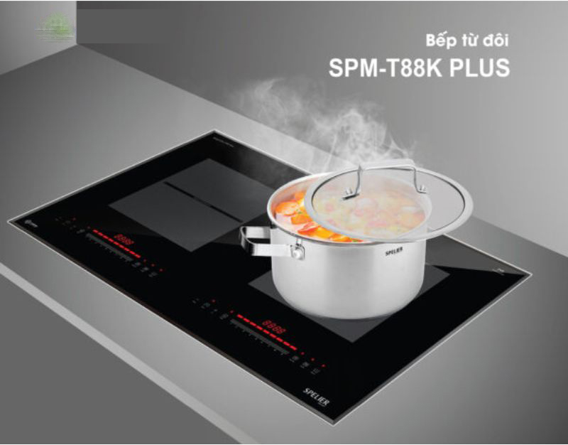 Bếp điện từ đôi Spelier SPM-T88K PLUS - Hàng chính hãng