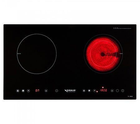 Bếp đôi hồng ngoại - điện từ Taka TK-IR02D - Hàng chính hãng