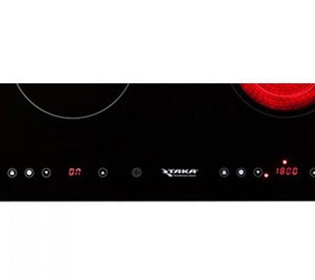 Bếp đôi hồng ngoại - điện từ Taka TK-IR02D - Hàng chính hãng