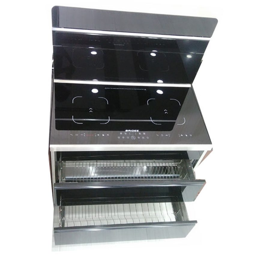 Thành phần của bếp điện từ đôi tích hợp hút mùi Baidee DA12-900