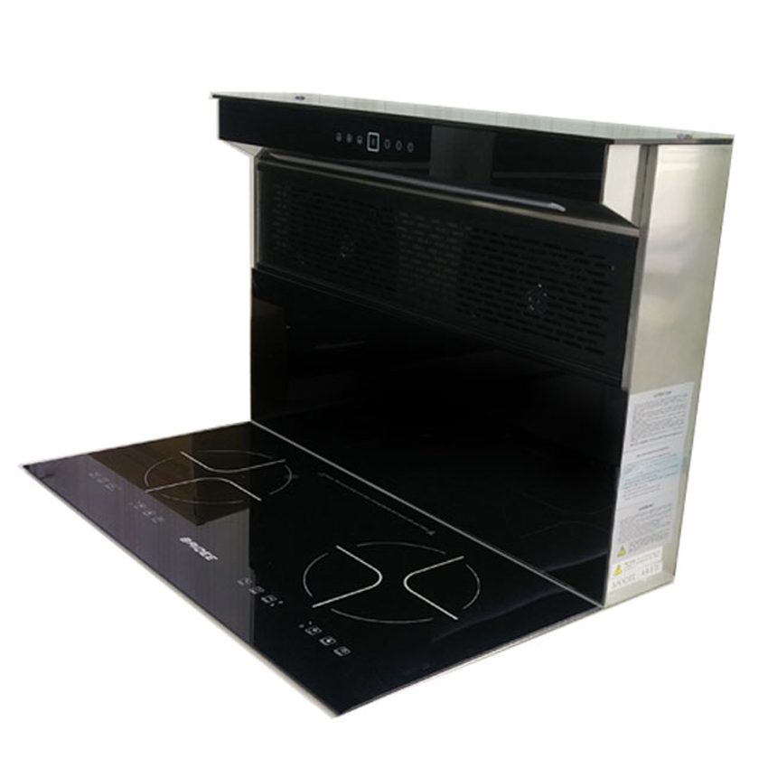 Bếp điện từ đôi tích hợp hút mùi Baidee EA9-10