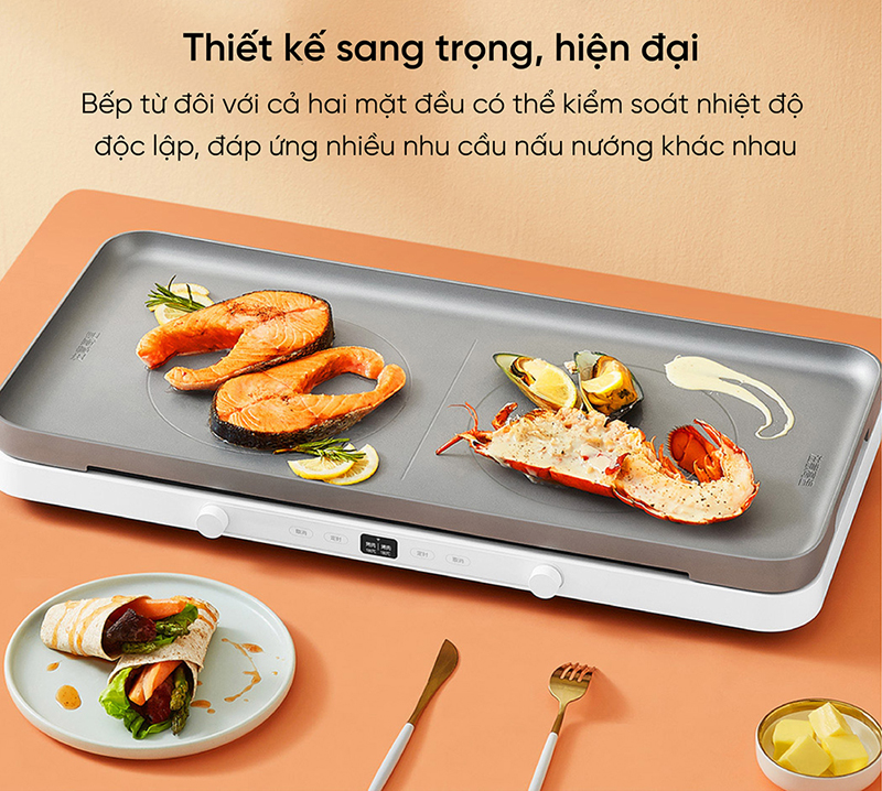 Bếp điện từ đôi Xiaomi MDCLD01ACM - Hàng chính hãng