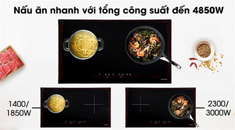 Bếp điện từ đôi Hafele HC-IS772EA - Hàng chính hãng