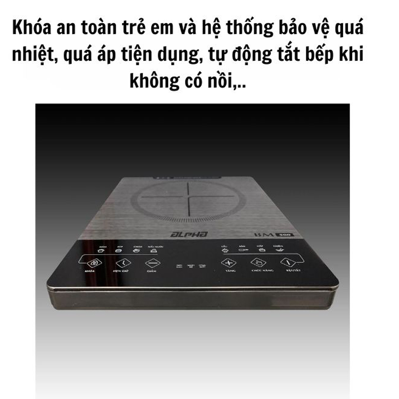 Bếp điện từ đơn Alpha BM500 - Hàng chính hãng