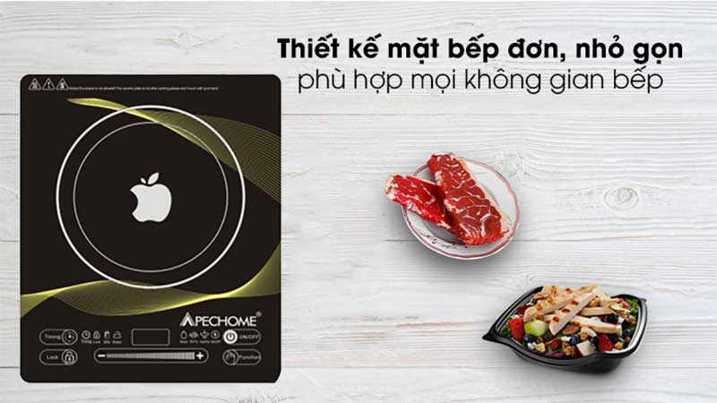 Thiết kế của Bếp điện từ đơn Apechome APH-BT2020