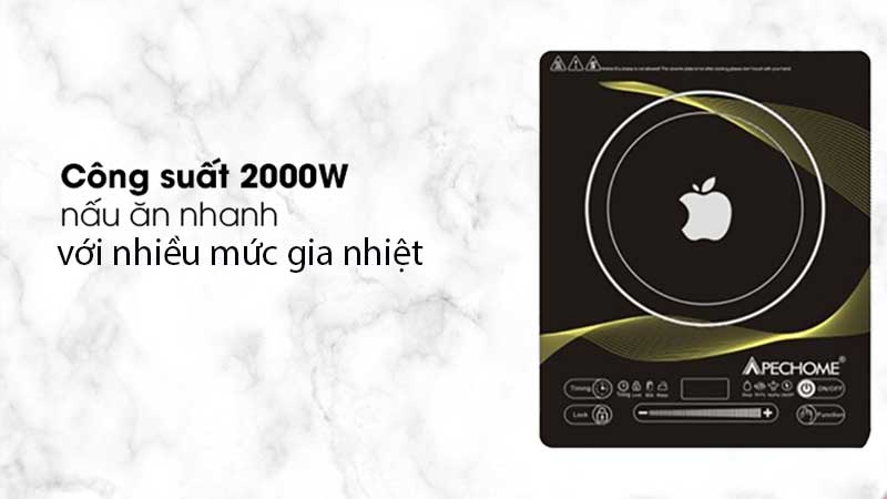 Công suất của Bếp điện từ đơn Apechome APH-BT2020