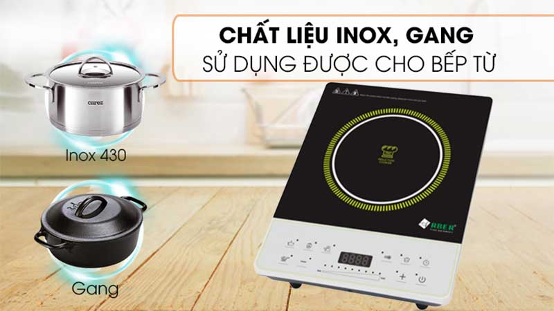 Chất liệu sử dụng được của Bếp điện từ đơn Arber AB-303