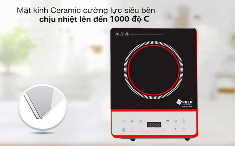 Mặt kính của Bếp điện từ đơn Arber AB-303MD