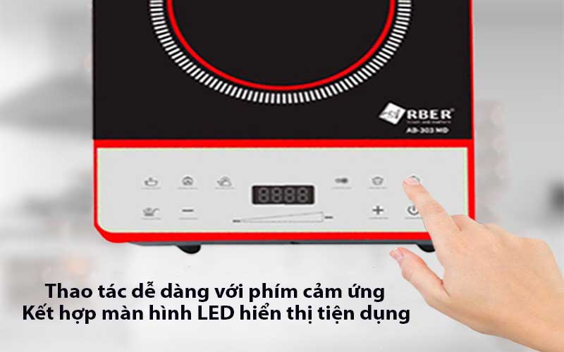 Bảng điều khiển của Bếp điện từ đơn Arber AB-303MD