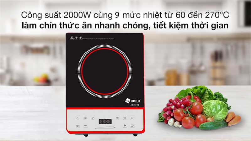 Công suất của Bếp điện từ đơn Arber AB-303MD