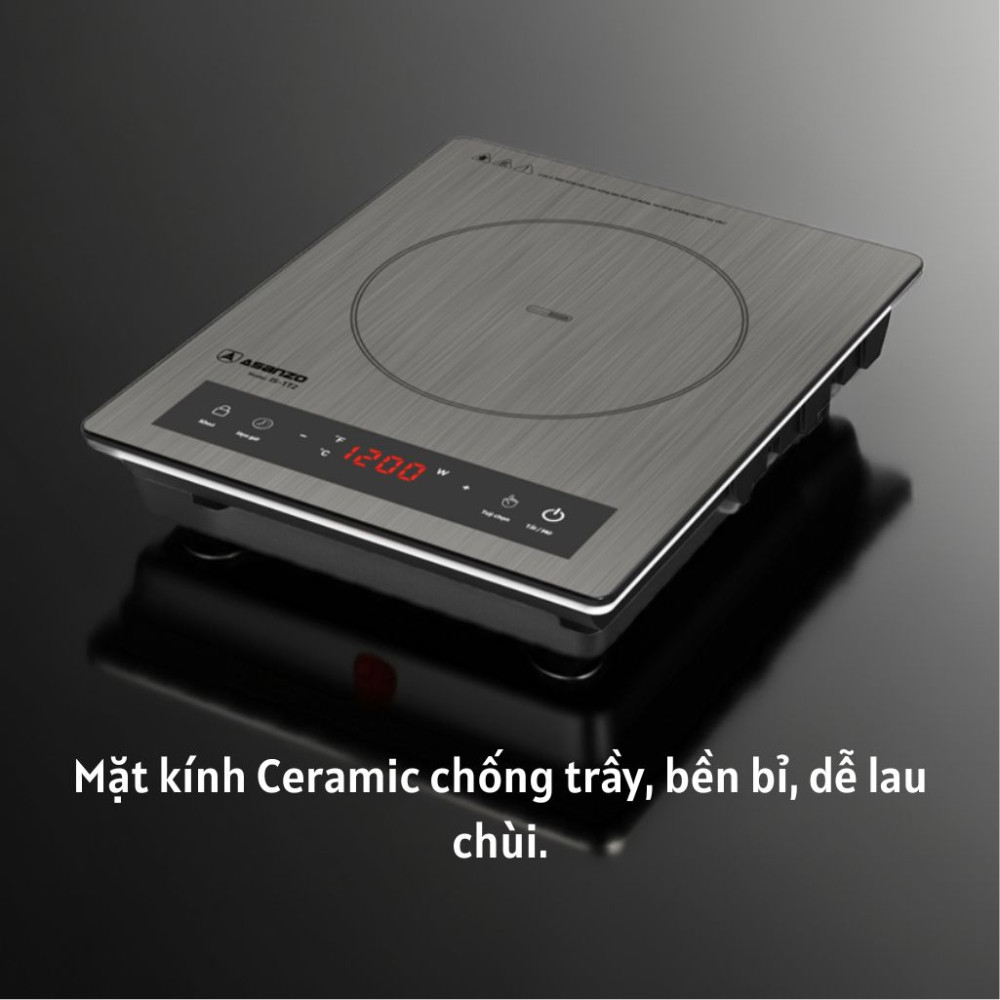 Bếp điện từ đơn Asanzo IS-TD2 - Hàng chính hãng