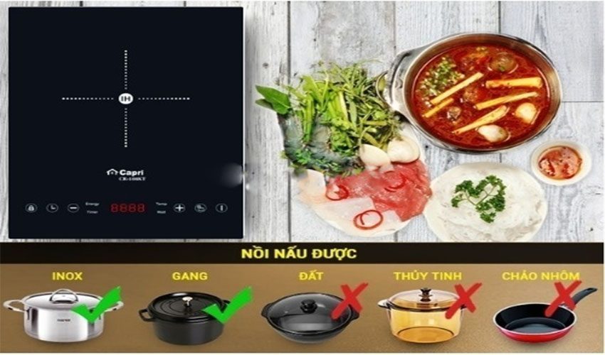 Bếp từ đơn Capri CR-108KT - Hàng chính hãng