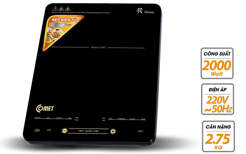Bếp điện từ đơn Comet CM5428 - Hàng chính hãng