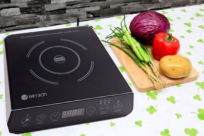Thiết kế hiện đại, đẹp mắt của bếp điện từ đơn Elmich EL6345