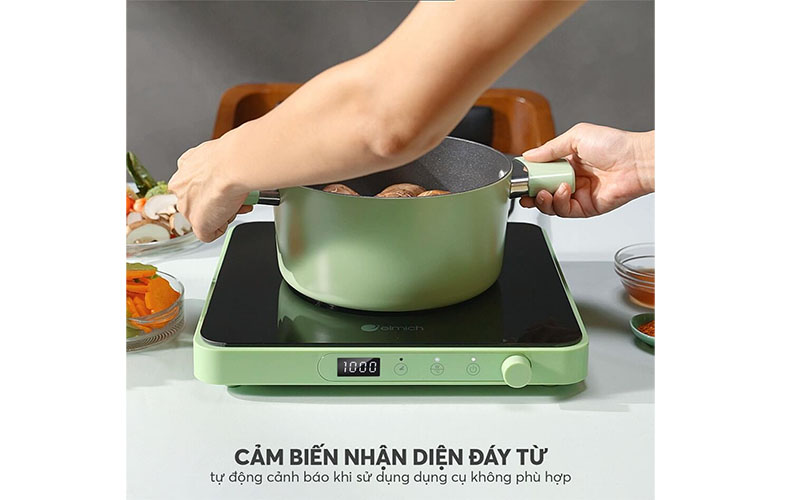 Bếp điện từ đơn Elmich ICE-3879AW/MG/PG - Hàng chính hãng