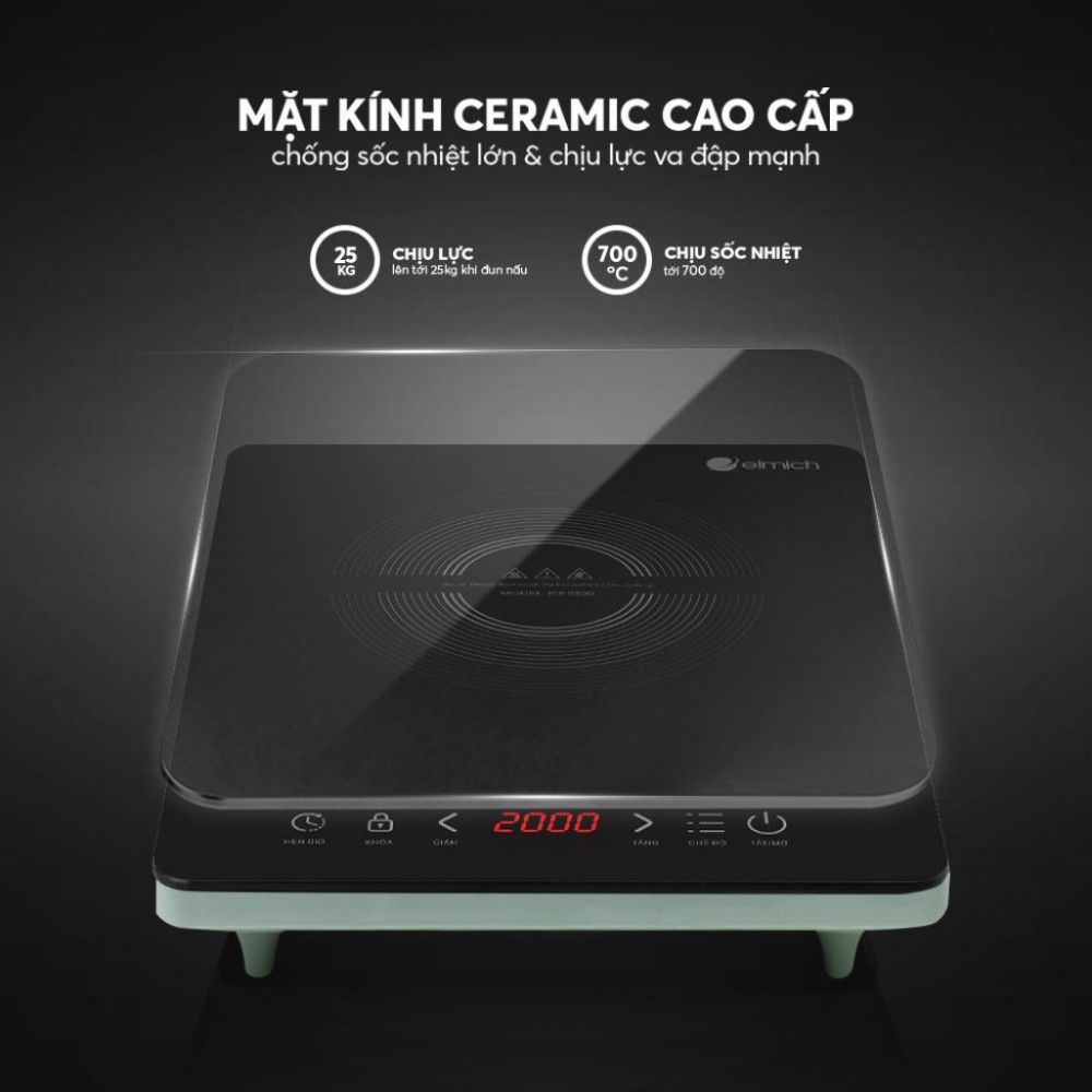 Bếp điện từ đơn Elmich ICE9300 - Hàng chính hãng