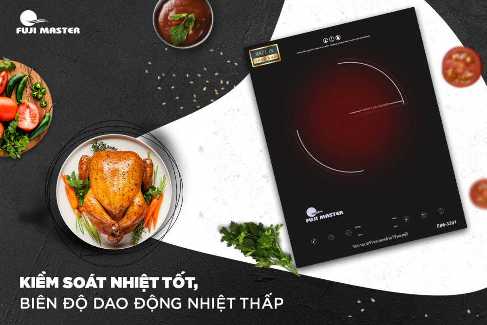 Bếp điện từ đơn âm Fuji Master FJM-3201 - Hàng chính hãng