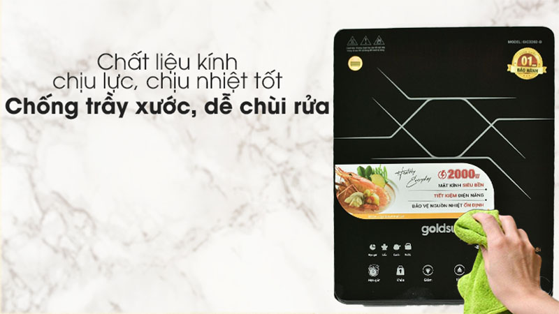 Bếp điện từ đơn Goldsun GIC3202-D - Hàng chính hãng