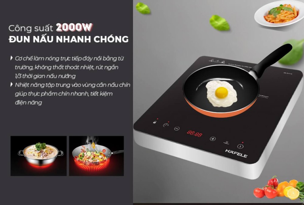 Bếp điện từ đơn Hafele HS-12711B (536.61.890) - Hàng chính hãng