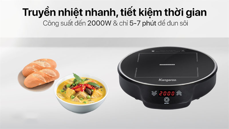Bếp điện từ đơn Kangaroo KG20IH8 - Hàng chính hãng