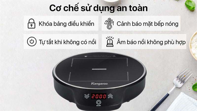 Bếp điện từ đơn Kangaroo KG20IH8 - Hàng chính hãng