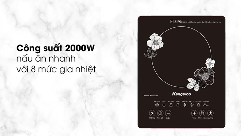Bếp điện từ đơn Kangaroo KG352N - Hàng chính hãng