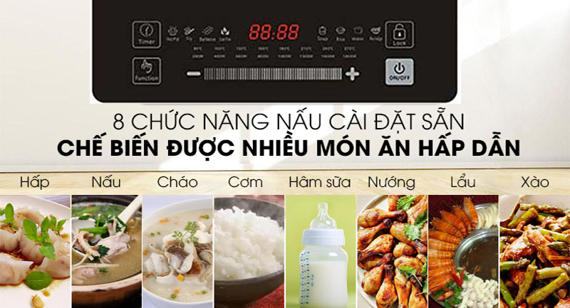 Bếp điện từ đơn Kiwa KI-131GB - Hàng chính hãng