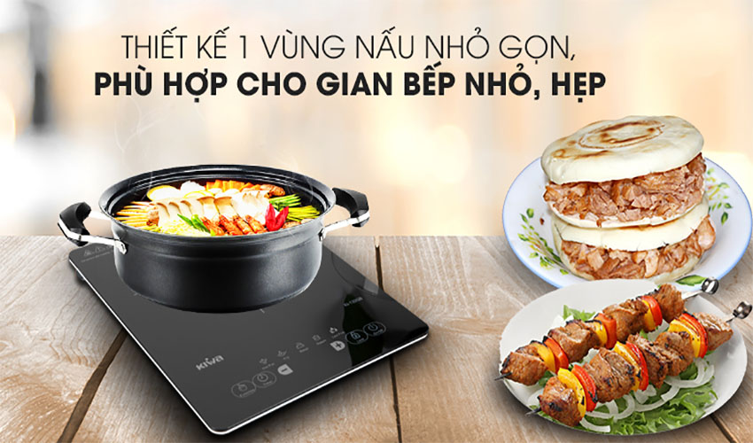 Bếp điện từ đơn Kiwa KI-132GB - Hàng chính hãng
