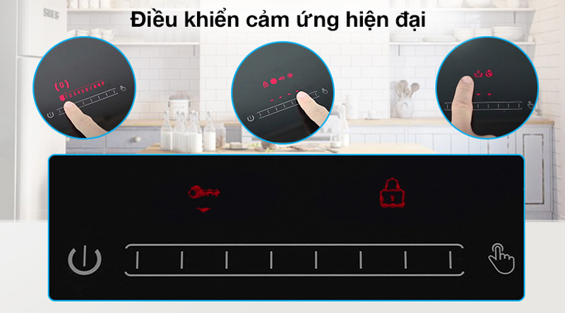 Bếp điện từ đôi Kocher DI-808GE - Hàng chính hãng
