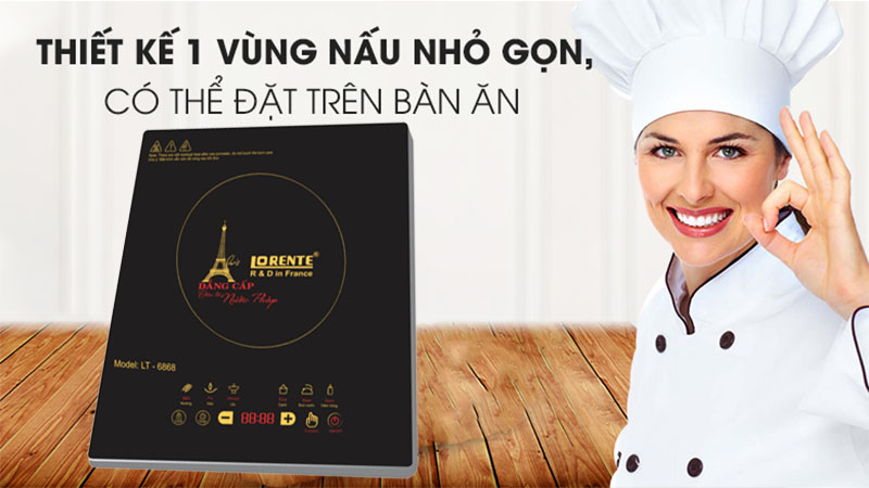 Bếp điện từ đơn Lorente LT–6868 - Hàng chính hãng