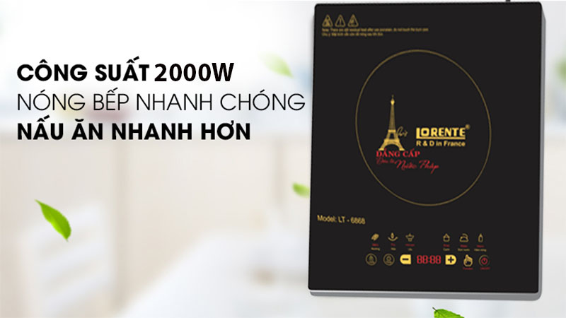 Bếp điện từ đơn Lorente LT–6868 - Hàng chính hãng