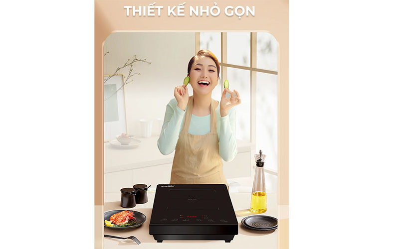 Thiết kế nhỏ gọn của Bếp điện từ đơn Magic Eco AC-201