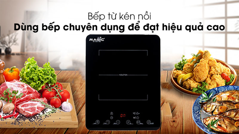 Tính năng kén nồi của Bếp điện từ đơn Magic Eco AC-201