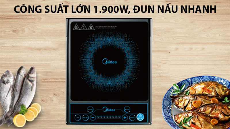 Bếp điện từ đơn Midea MI-B1920DF - Hàng chính hãng