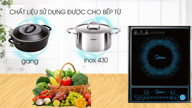 Bếp điện từ đơn Midea MI-B1920DF - Hàng chính hãng